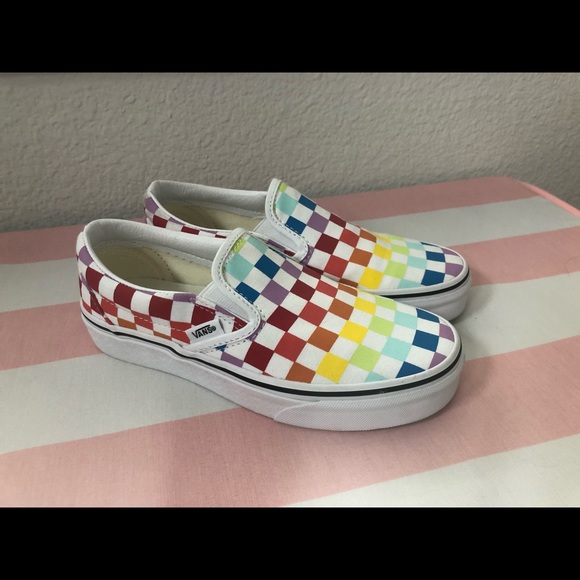 girls rainbow vans